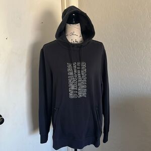 Gymshark Black Graphic Pullover Hoodie Sweatshirt